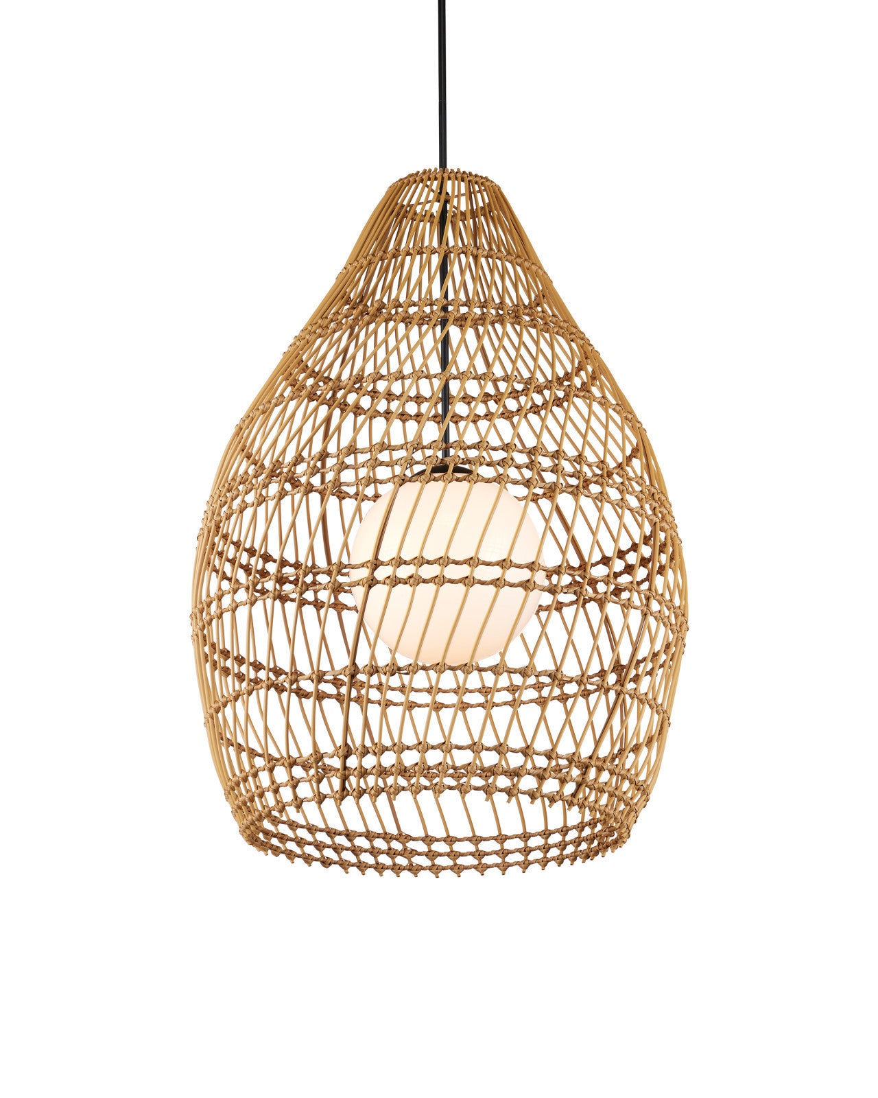 Currey & Company 29.5" Fishtrap Outdoor 1 Light Pendant