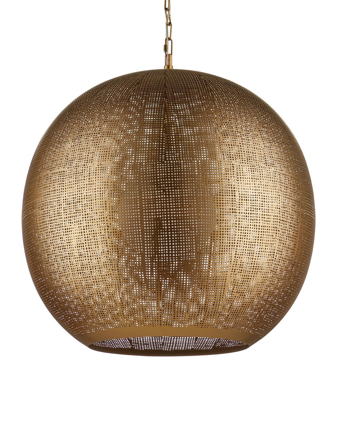 Currey & Company Buckram 24" 1 Light Orb Pendant