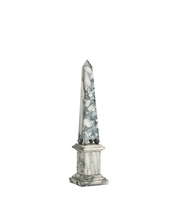 Currey & Company 22" Sorority Medium Marble Obelisk