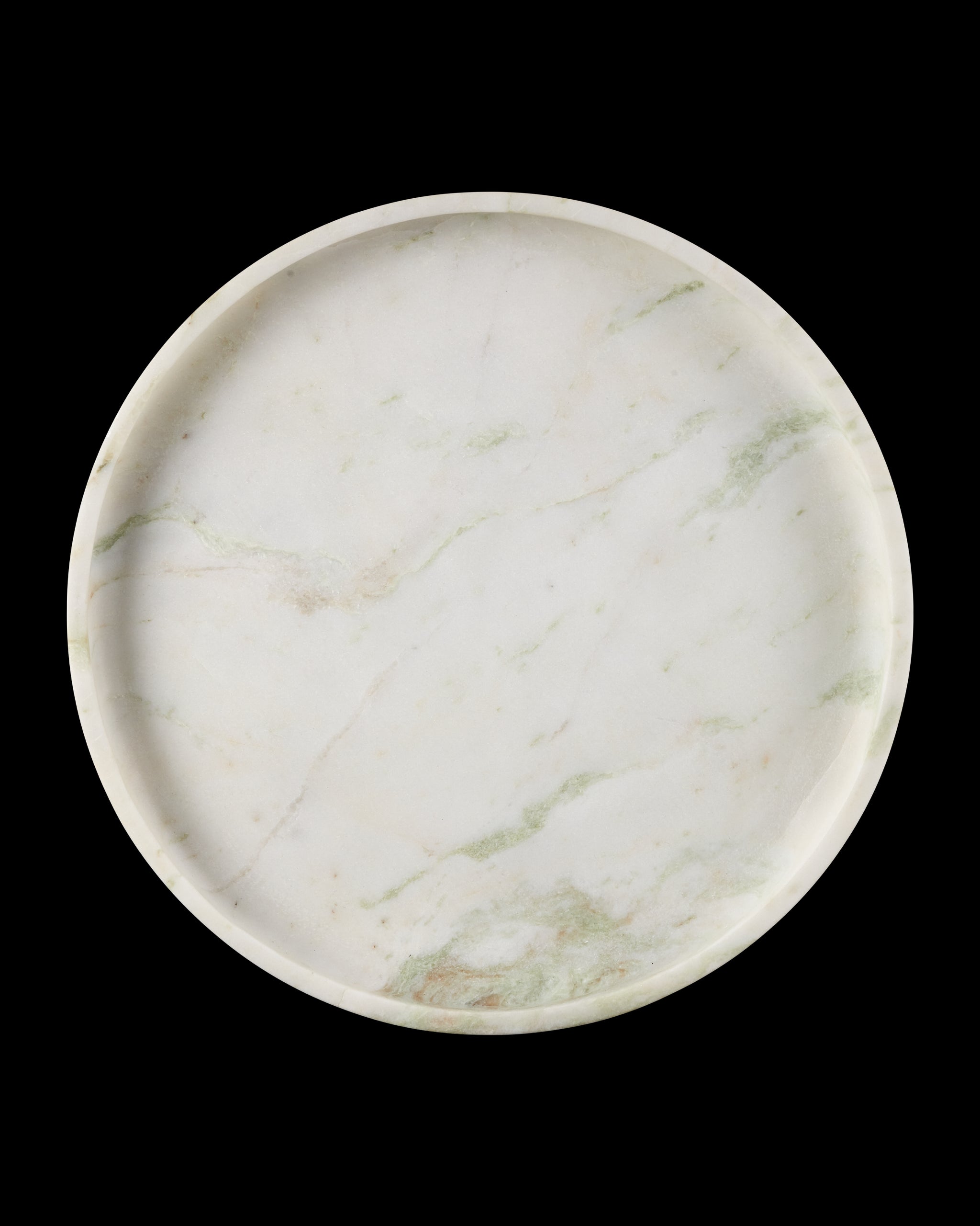 Currey & Company Bilbao Onyx Round Tray