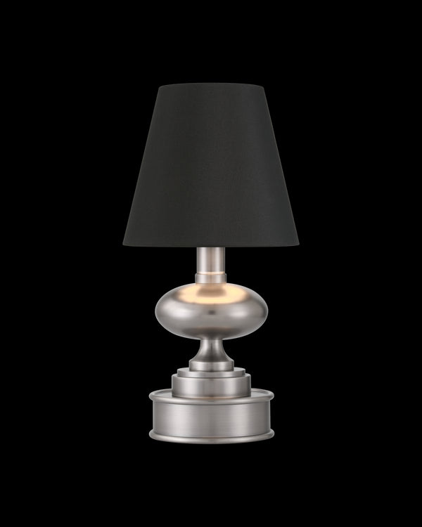 Currey & Company Galavant Nickel Cordless Table Lamp