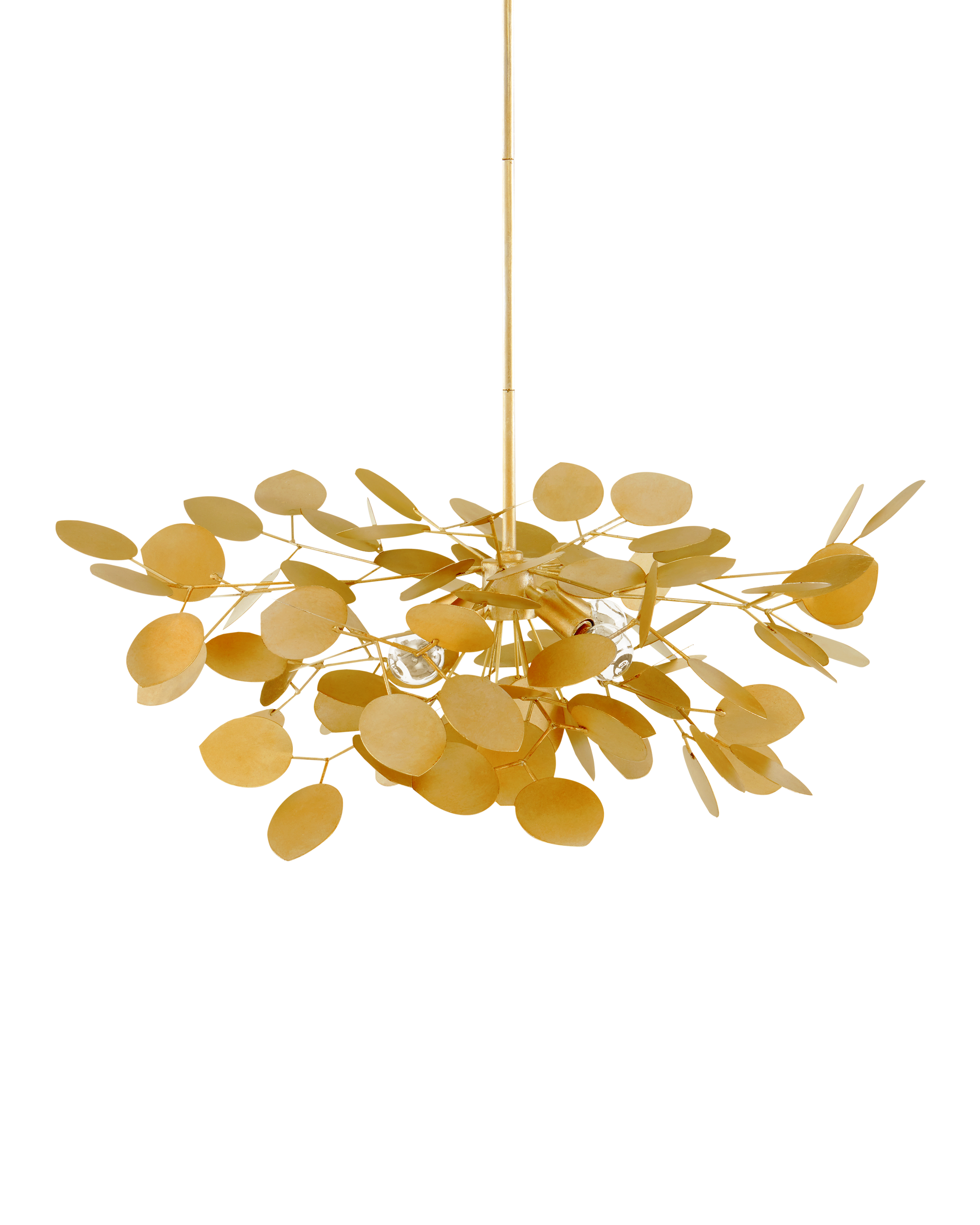 Currey & Company Lunaria Small Gold Chandelier