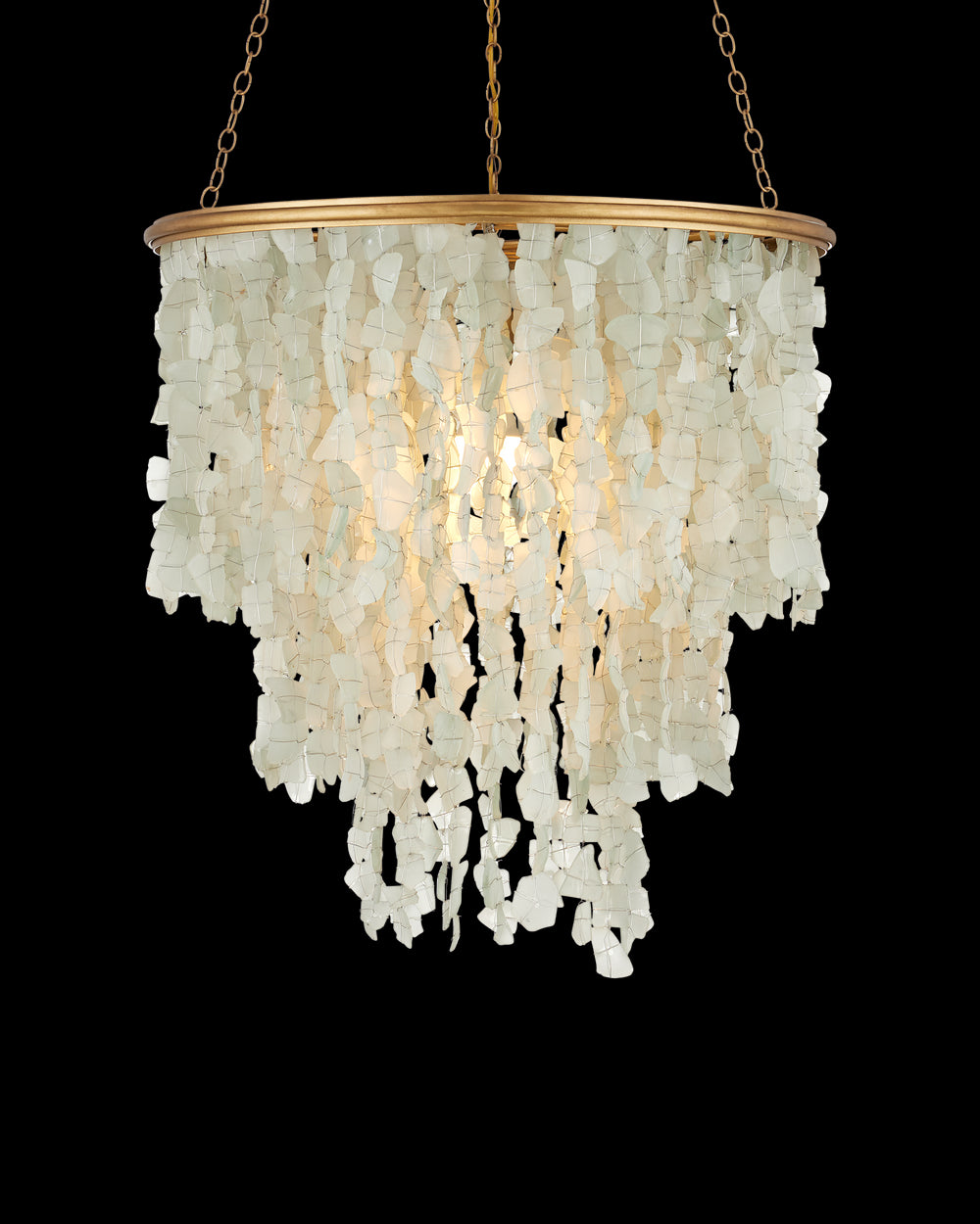Currey & Company Verre De Mer Medium Chandelier