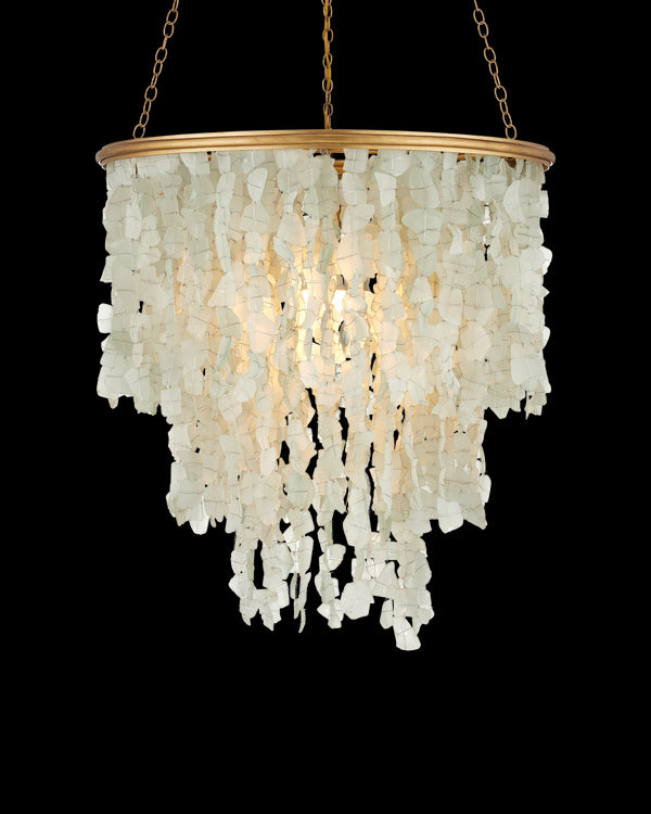 Currey & Company Verre De Mer Medium Chandelier