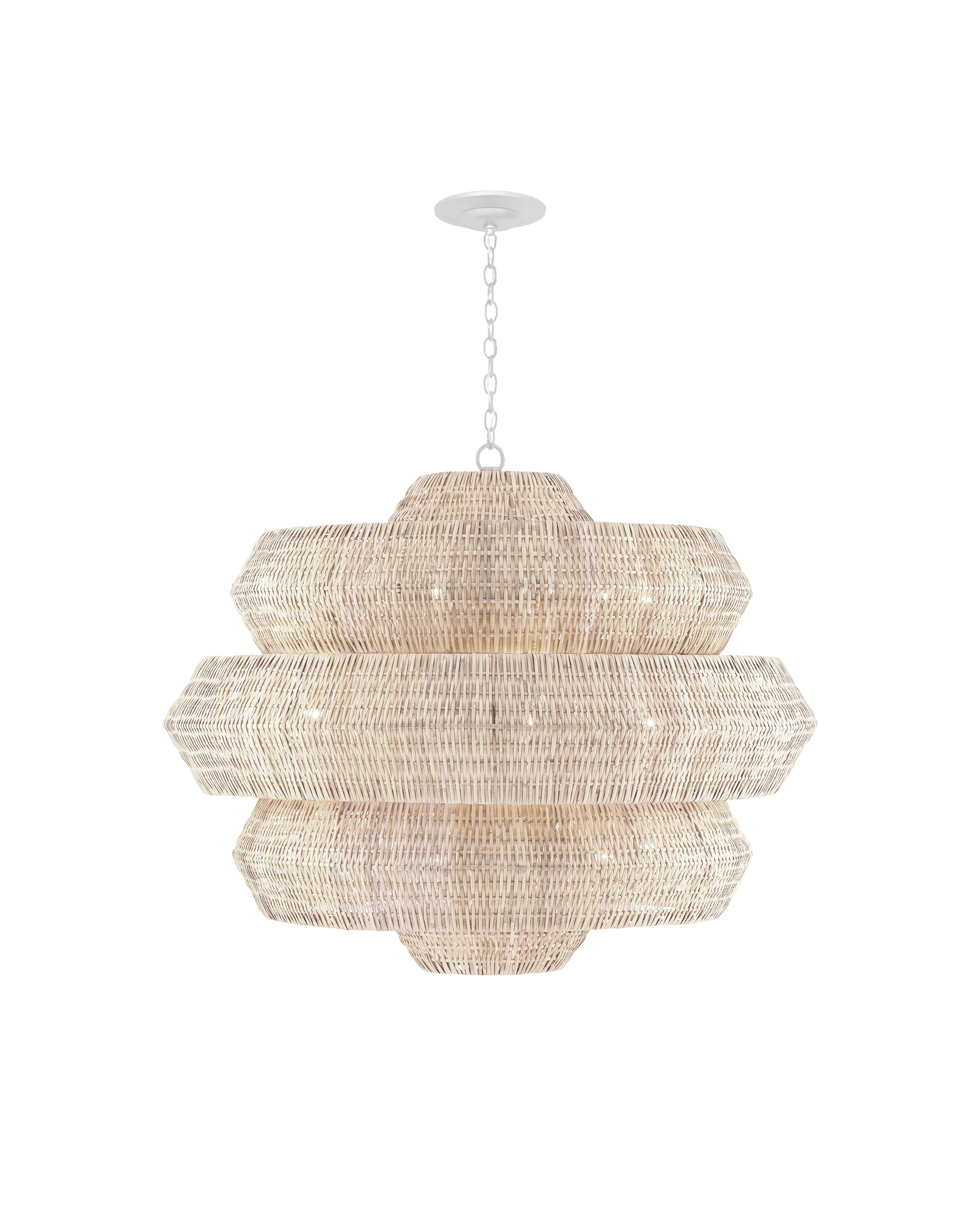Currey & Company Antibes Grande White Chandelier
