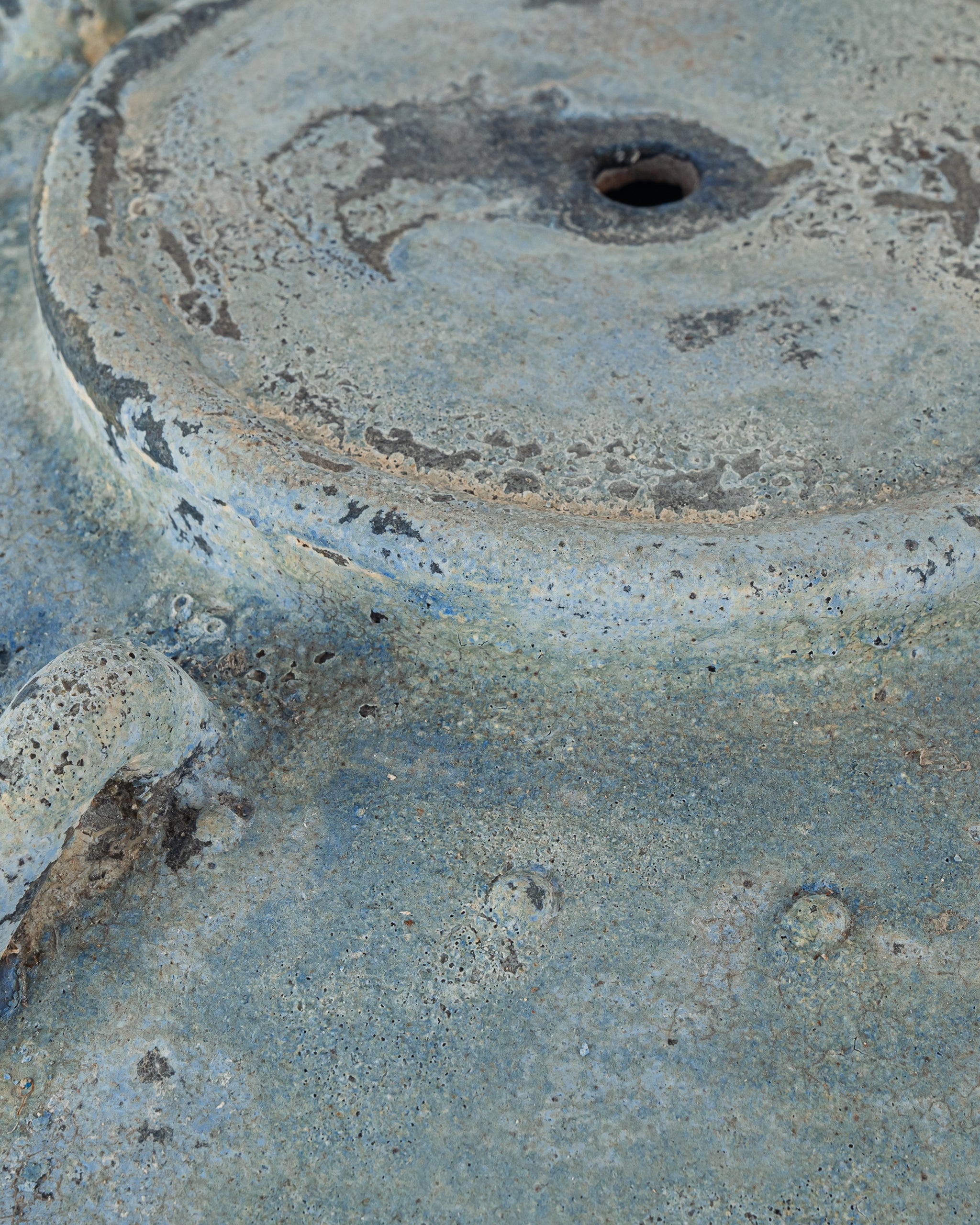 Currey & Company Catania Antique Blue Drip Table Lamp