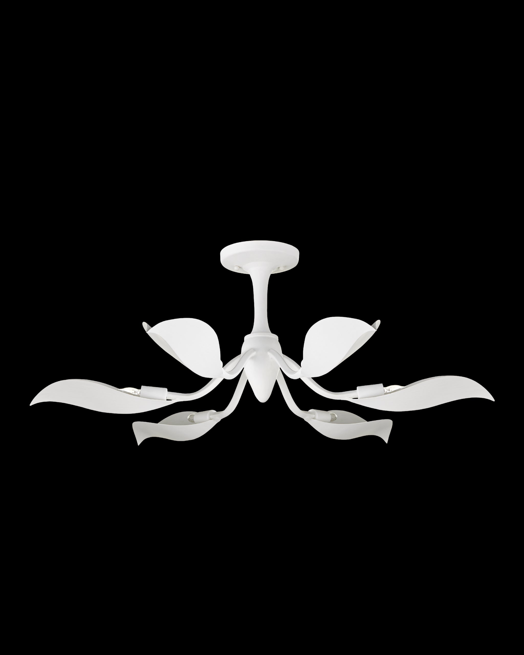 Currey & Company Snowflower Semi Flush Mount