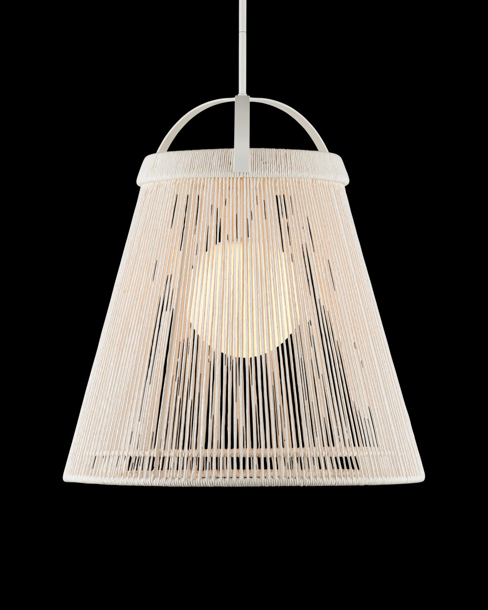 Currey & Company Parnell Medium White Pendant