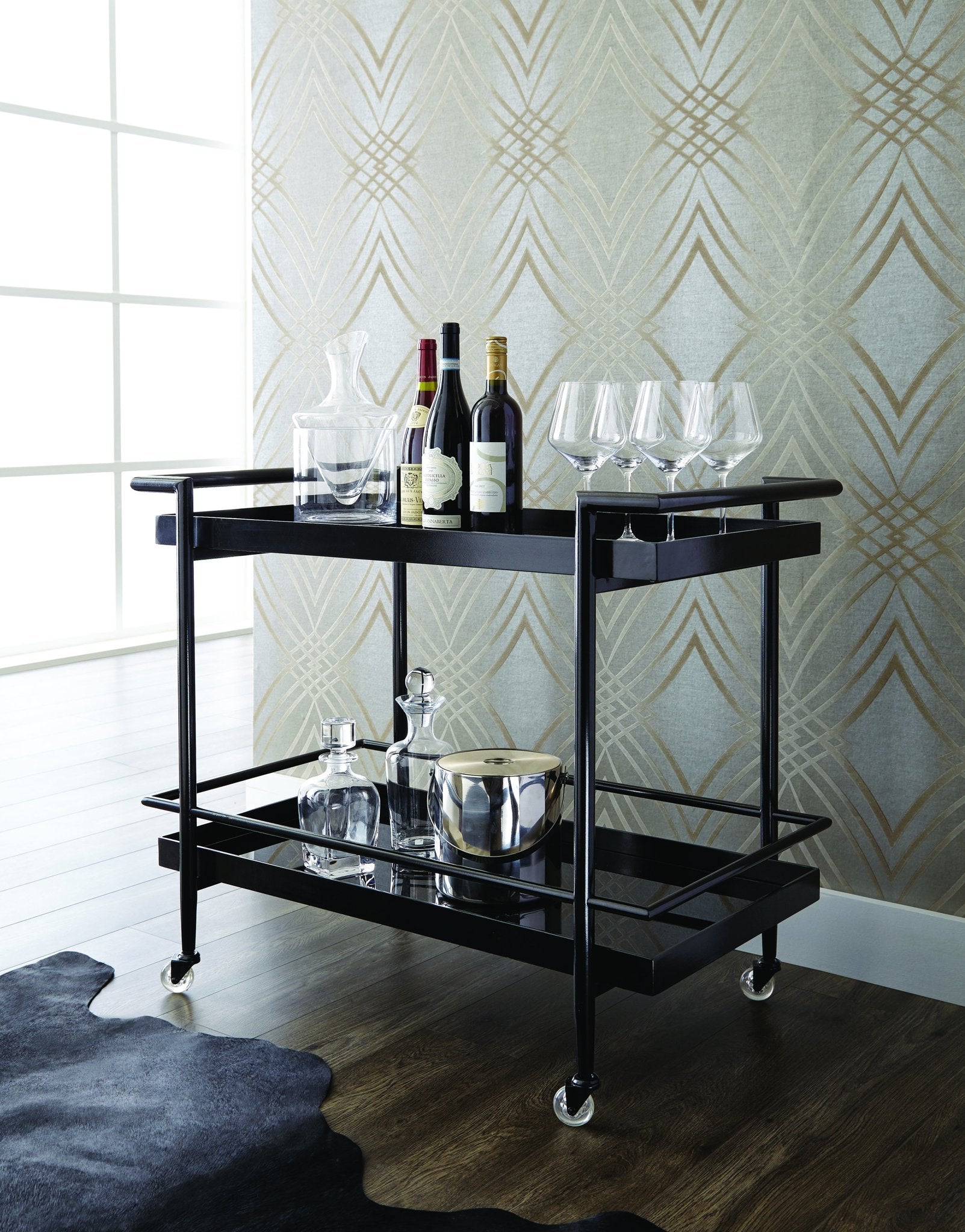Sunpan Livingston Bar Cart