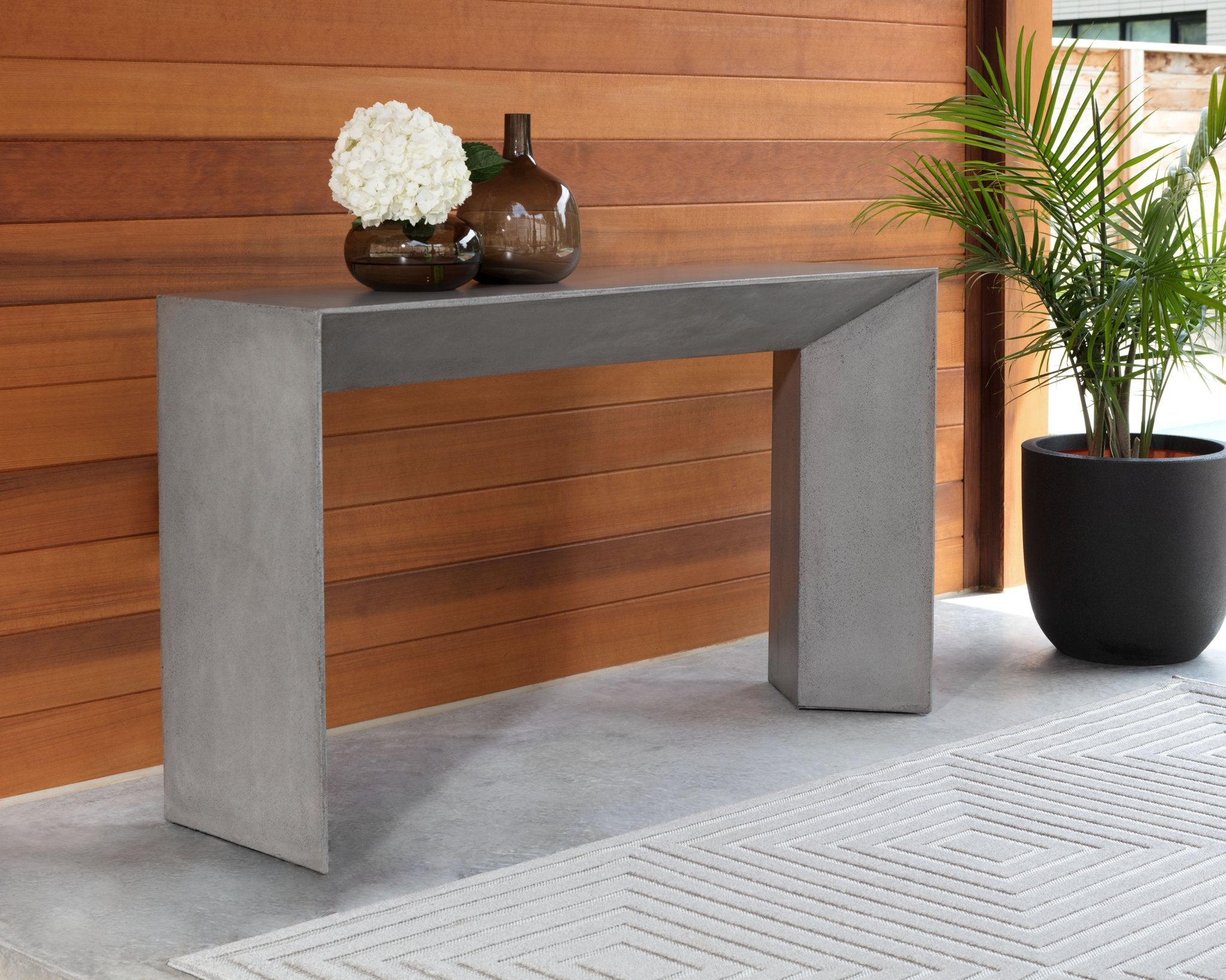 Sunpan Nomad Console Table Grey