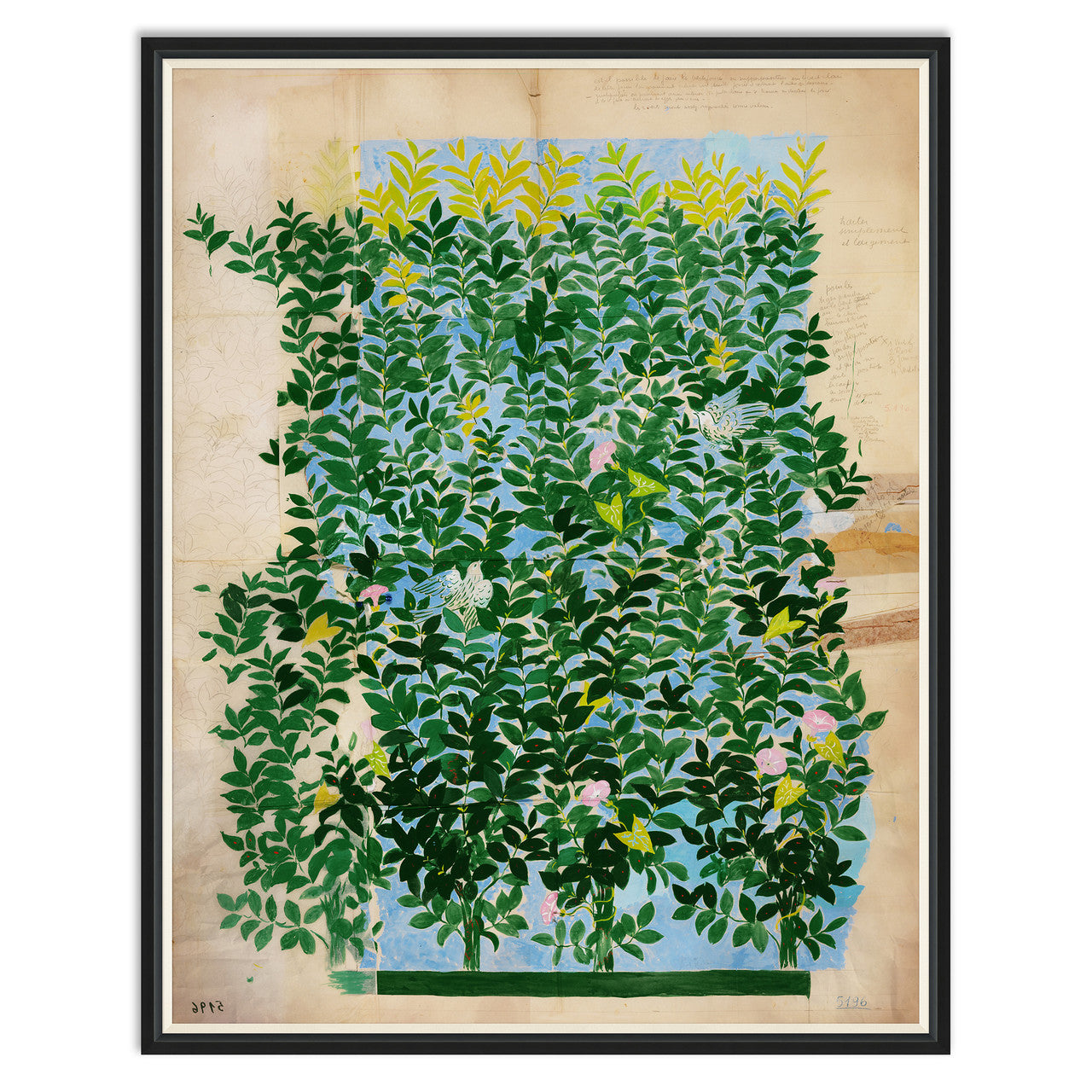 Paule Marrot Green Leaves Art