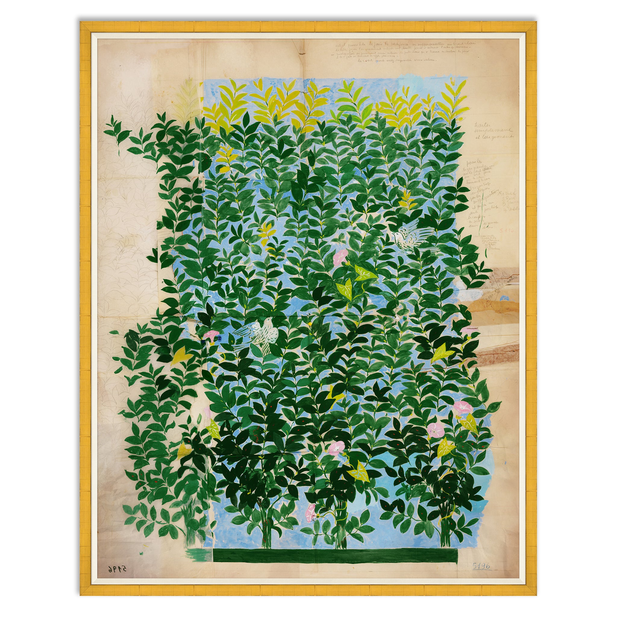 Paule Marrot Green Leaves Art