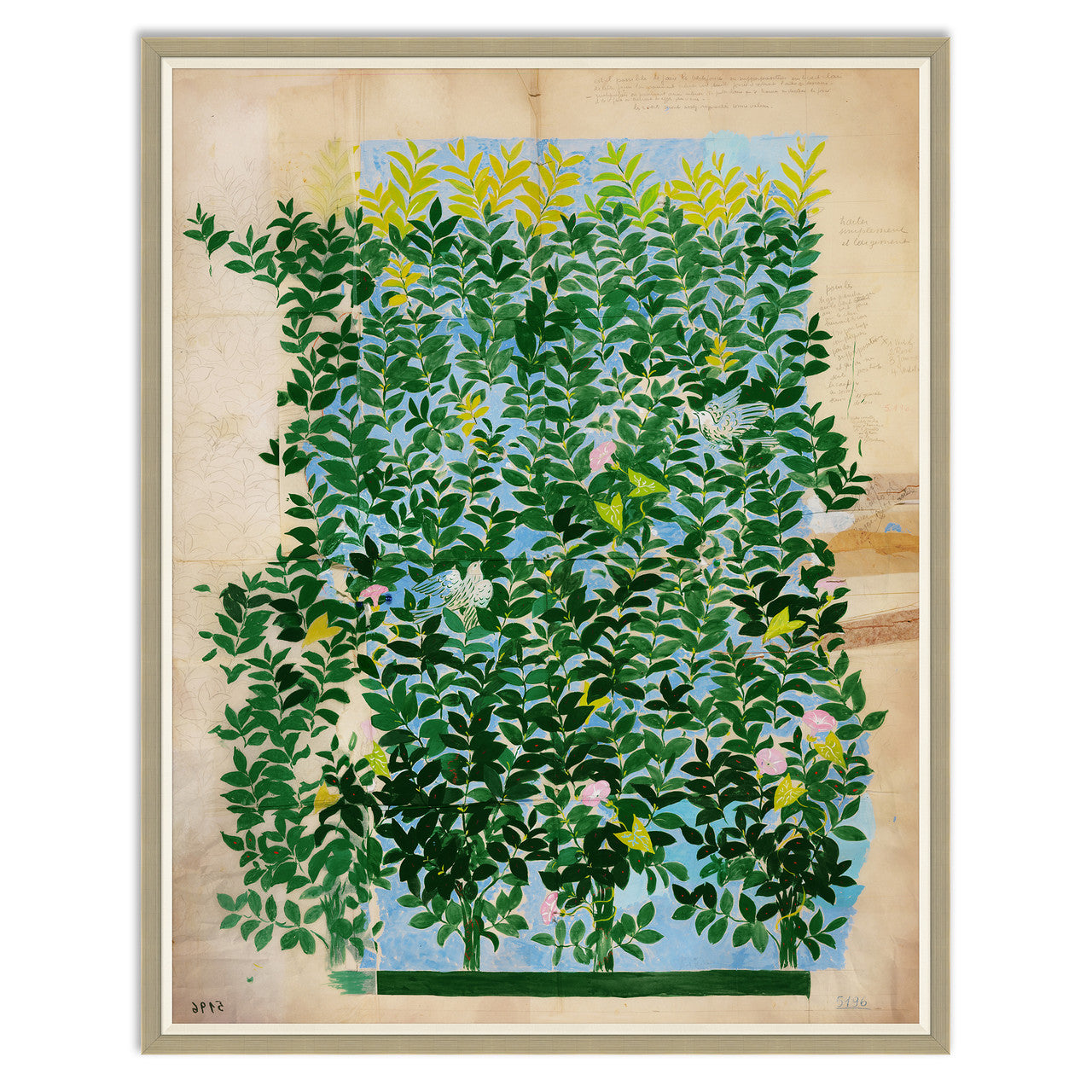 Paule Marrot Green Leaves Art
