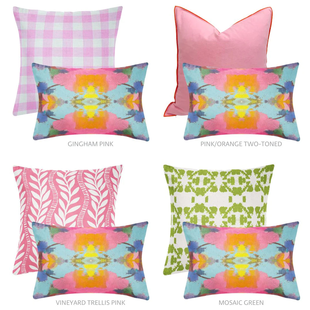 Laura Park Antigua Smile Linen Cotton Pillow