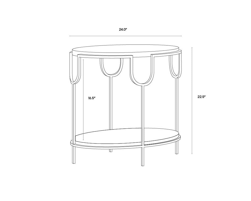 Sunpan Arya Side Table