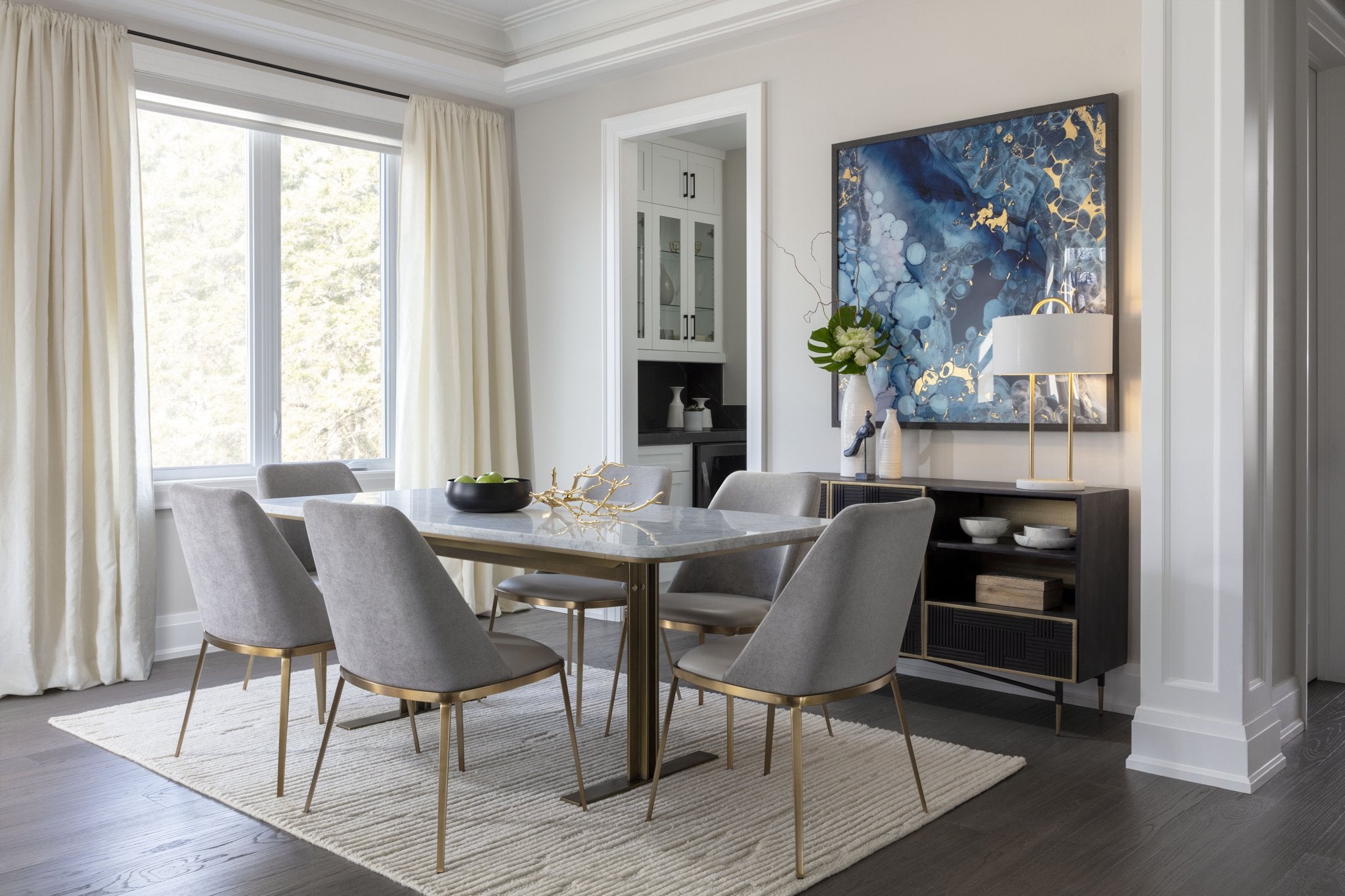 Sunpan Ambrosia Dining Table 79"
