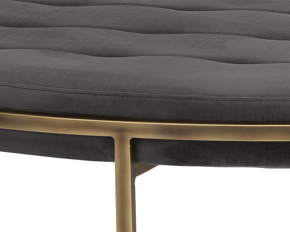 Sunpan Ethel Ottoman Round