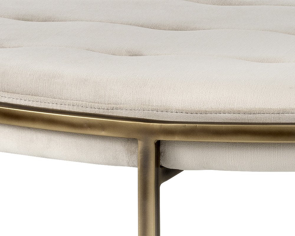 Sunpan Ethel Ottoman Round