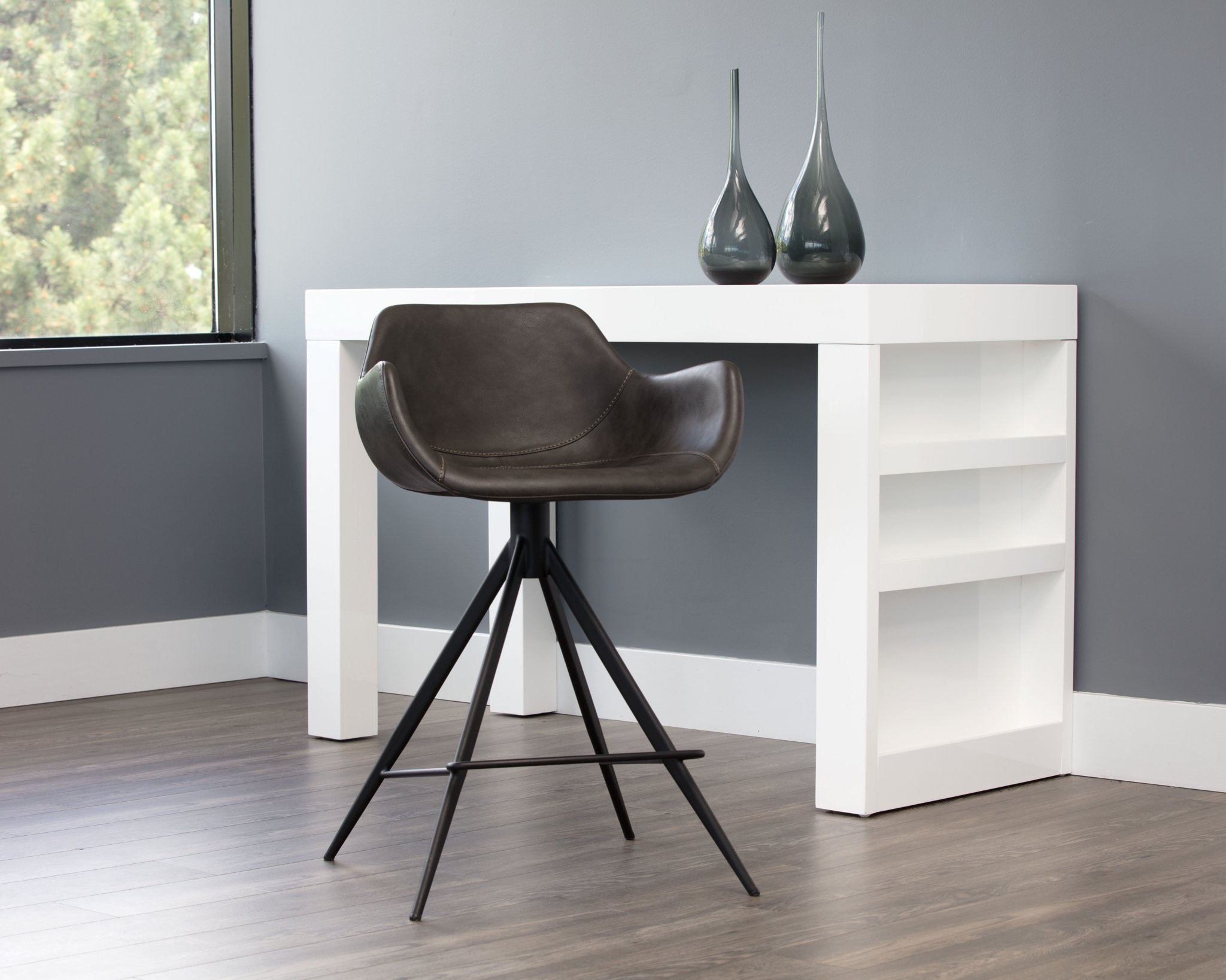 Sunpan Owen Swivel Counter Stool Town Grey