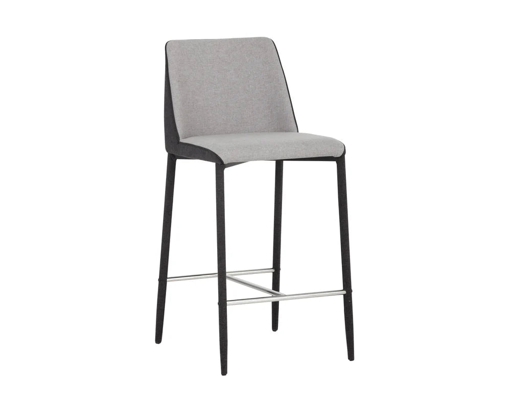 Sunpan Renee Counter Stool Armour Grey / Dark Slate