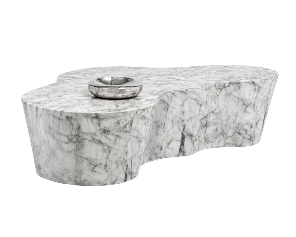 Sunpan Ava Coffee Table Marble Look