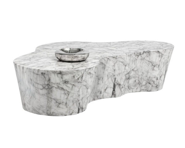 Sunpan Ava Coffee Table Marble Look