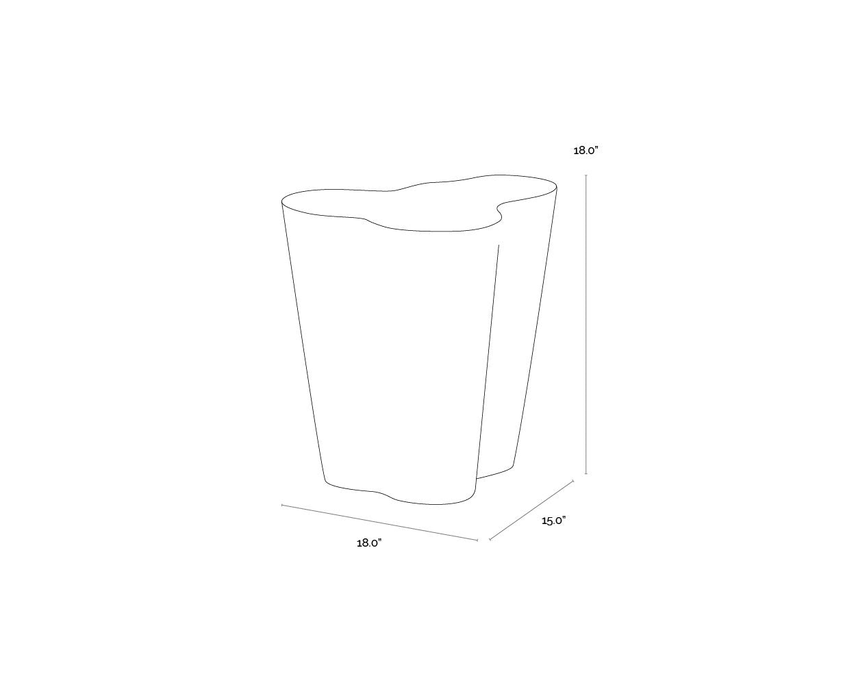 Sunpan Ava End Table Small Marble Look