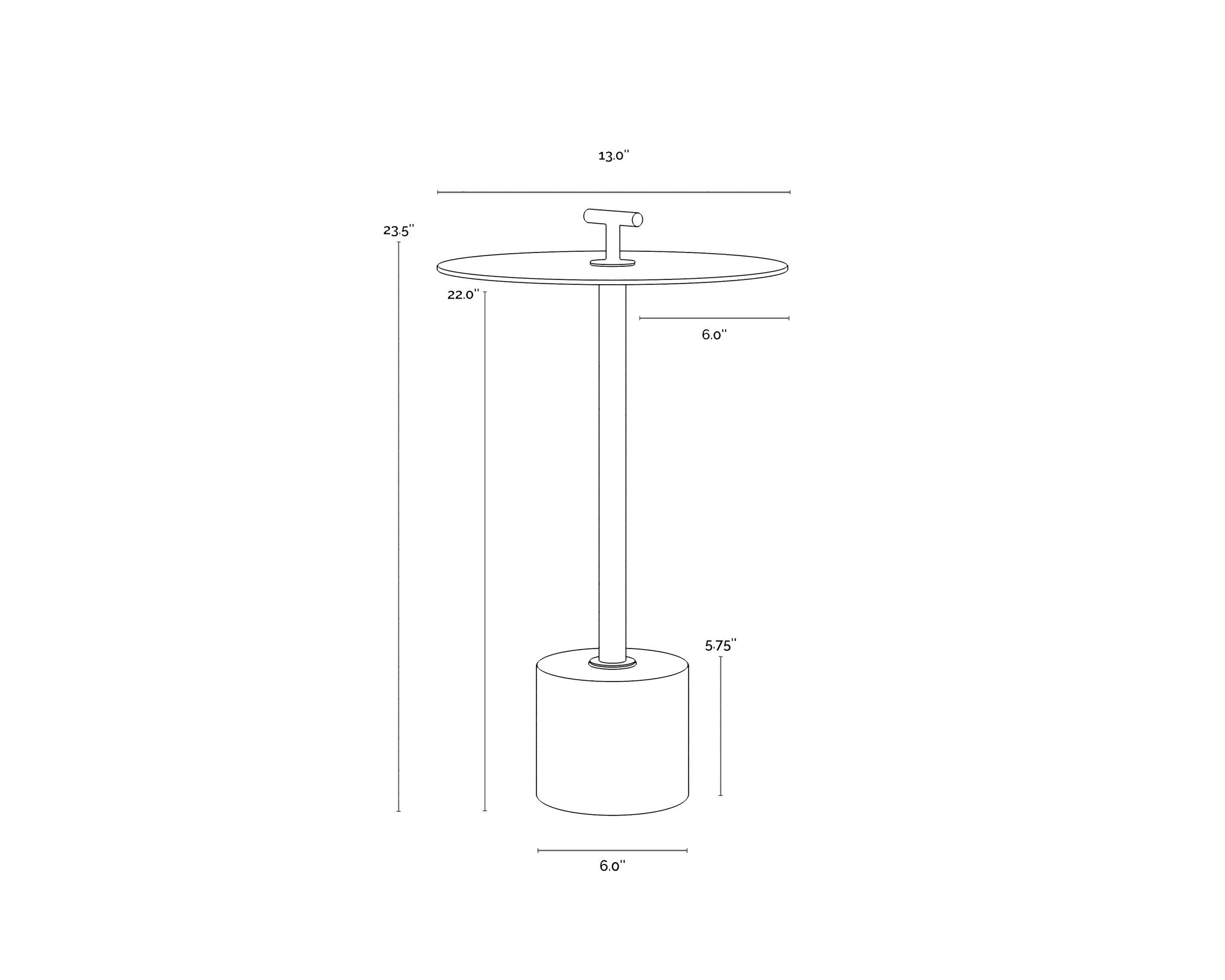 Sunpan Sia End Table