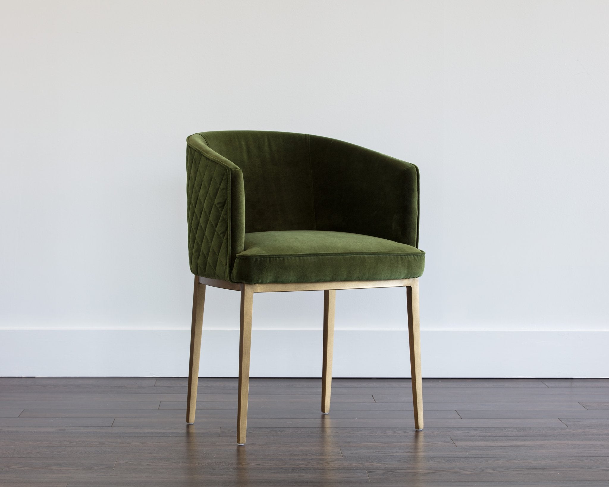 Sunpan Cornella Dining Armchair Forest Green
