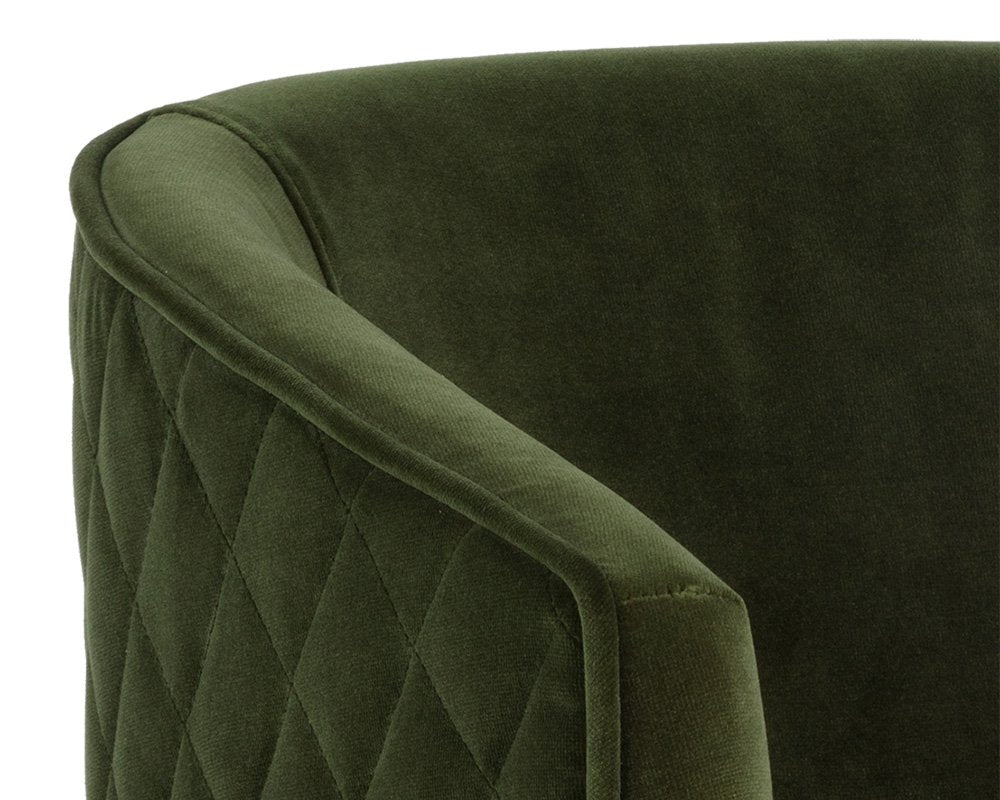 Sunpan Cornella Dining Armchair Forest Green