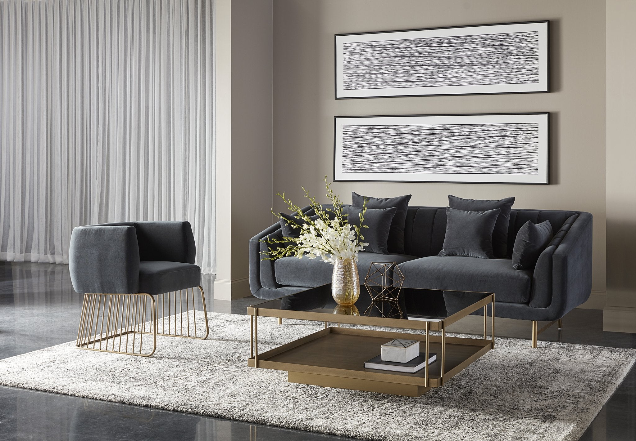 Sunpan Gala Dining Armchair