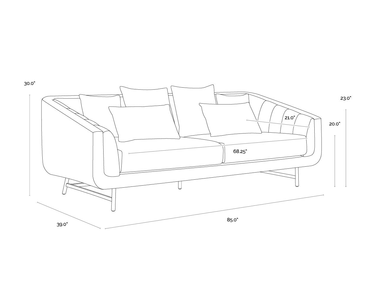 Sunpan Veera Sofa