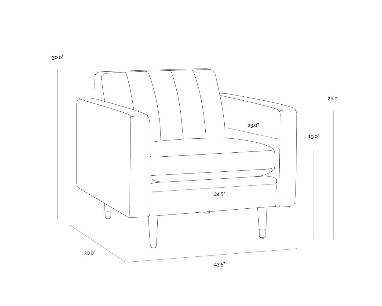 Sunpan Yosi Armchair Moss Green