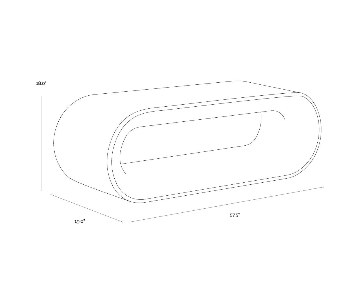 Sunpan Capsule Bench