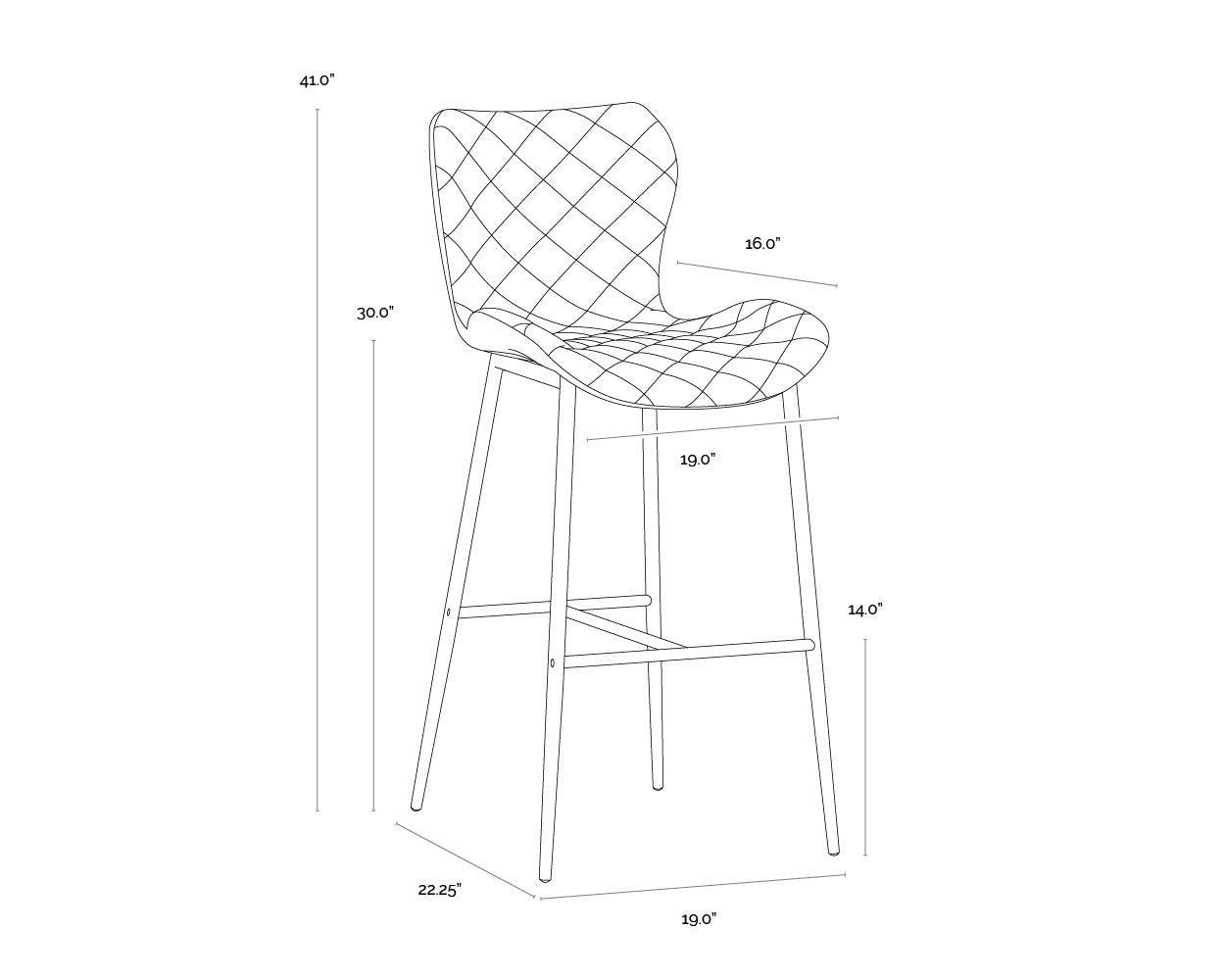 Sunpan Lyla Barstool Set Of 2