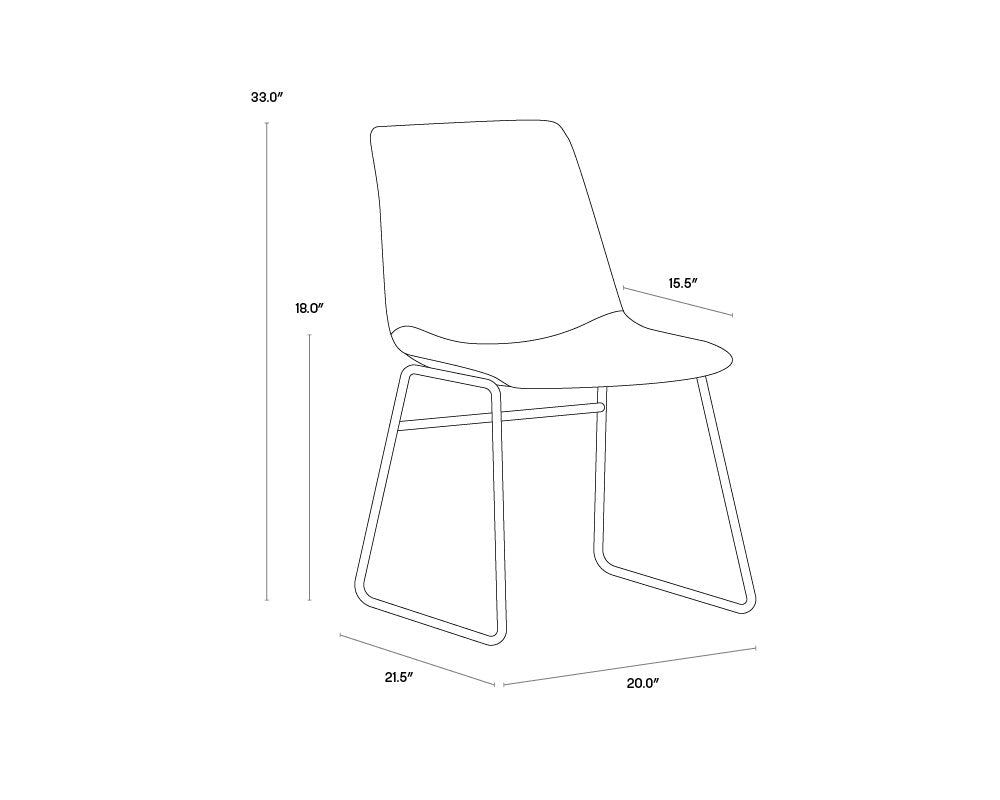 Sunpan Cal Dining Chair Set Of 2