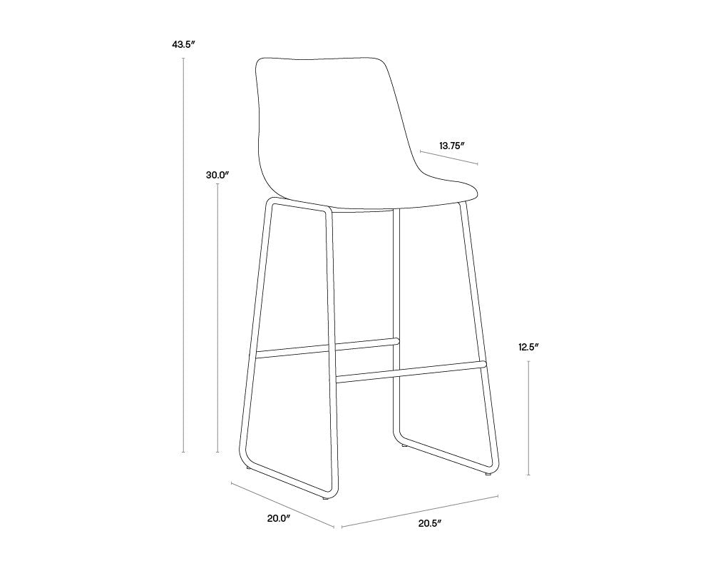 Sunpan Cal Barstool Set Of 2