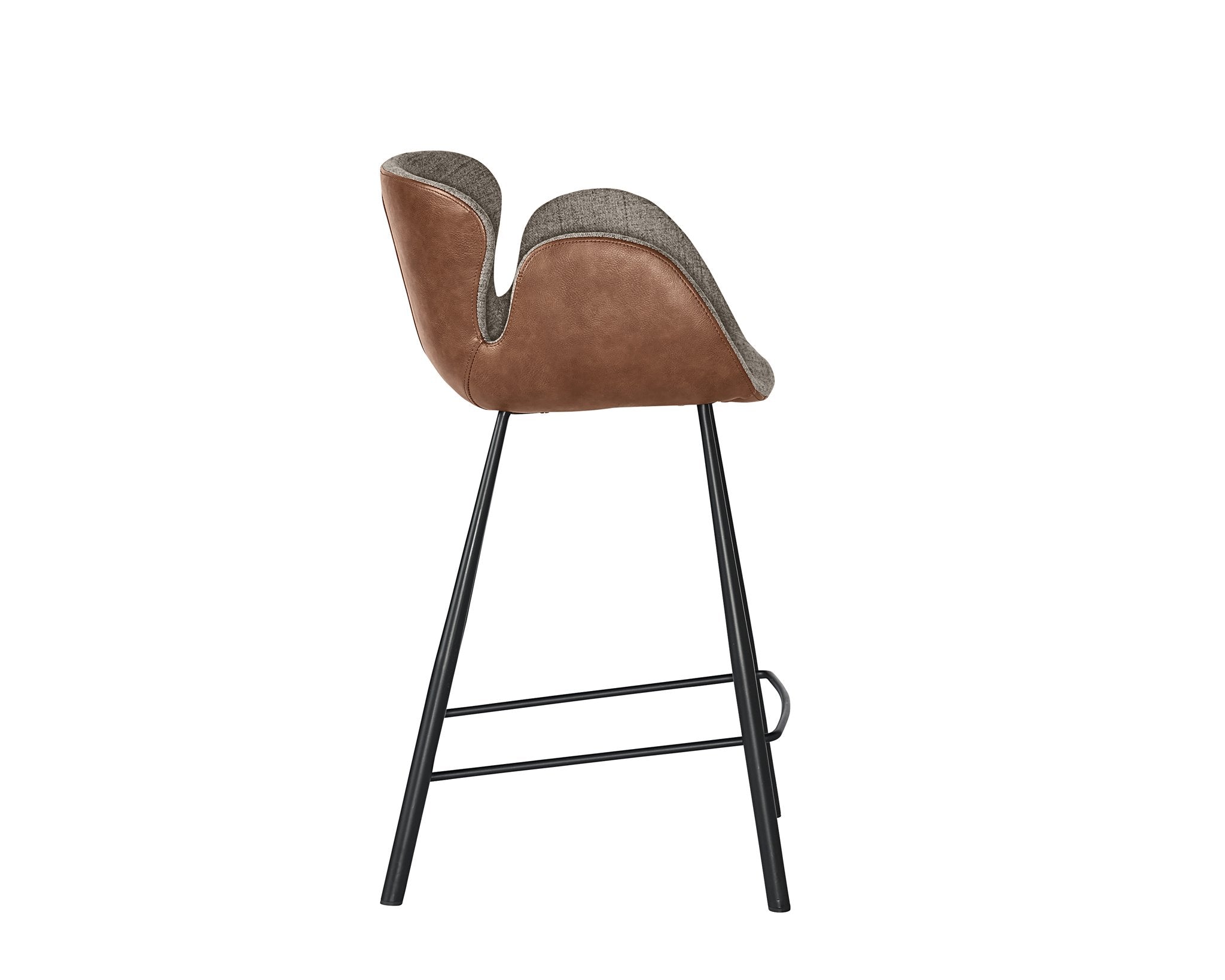 Sunpan Waldo Counter Stool November Grey / Cinnamon Brown