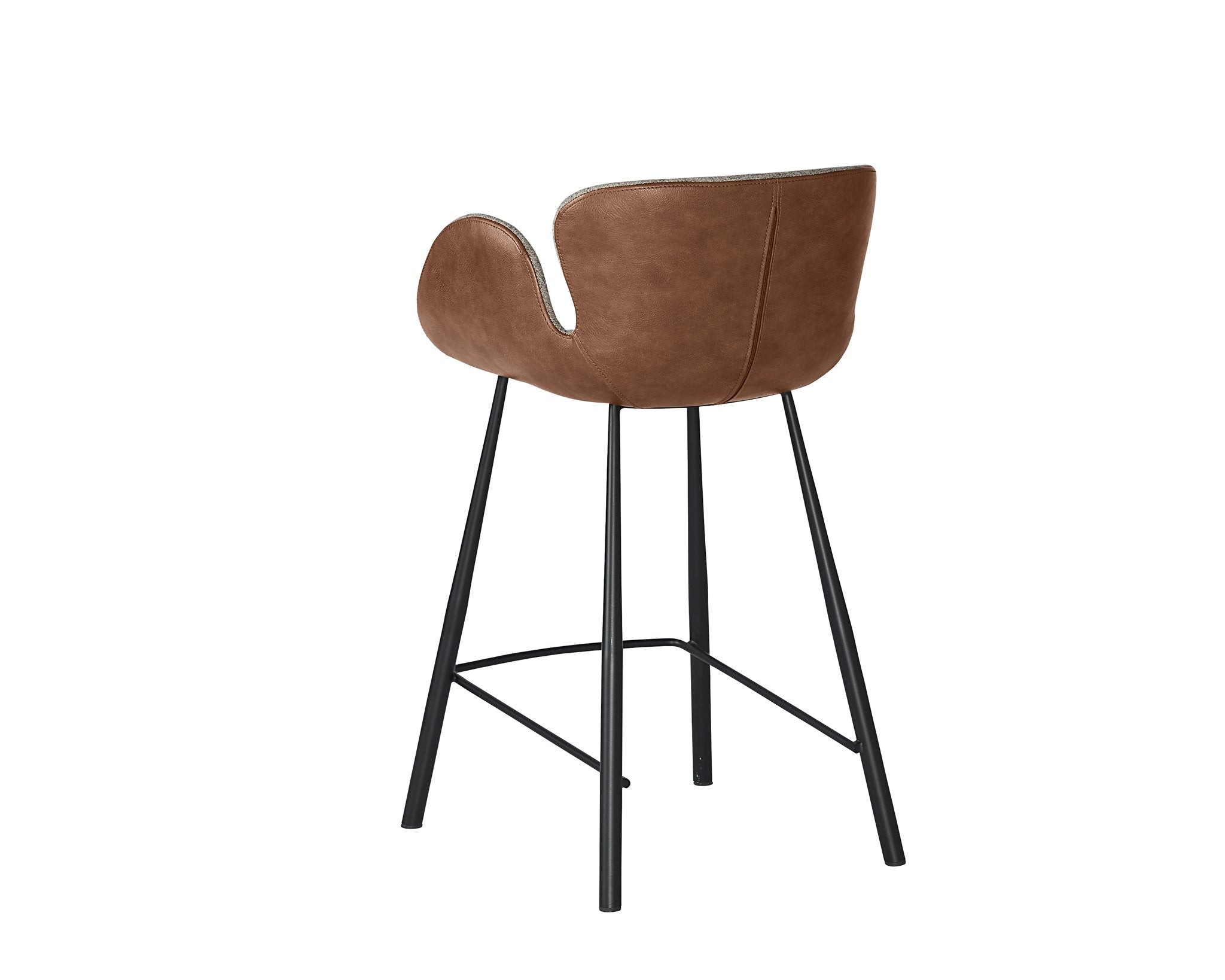 Sunpan Waldo Counter Stool November Grey / Cinnamon Brown