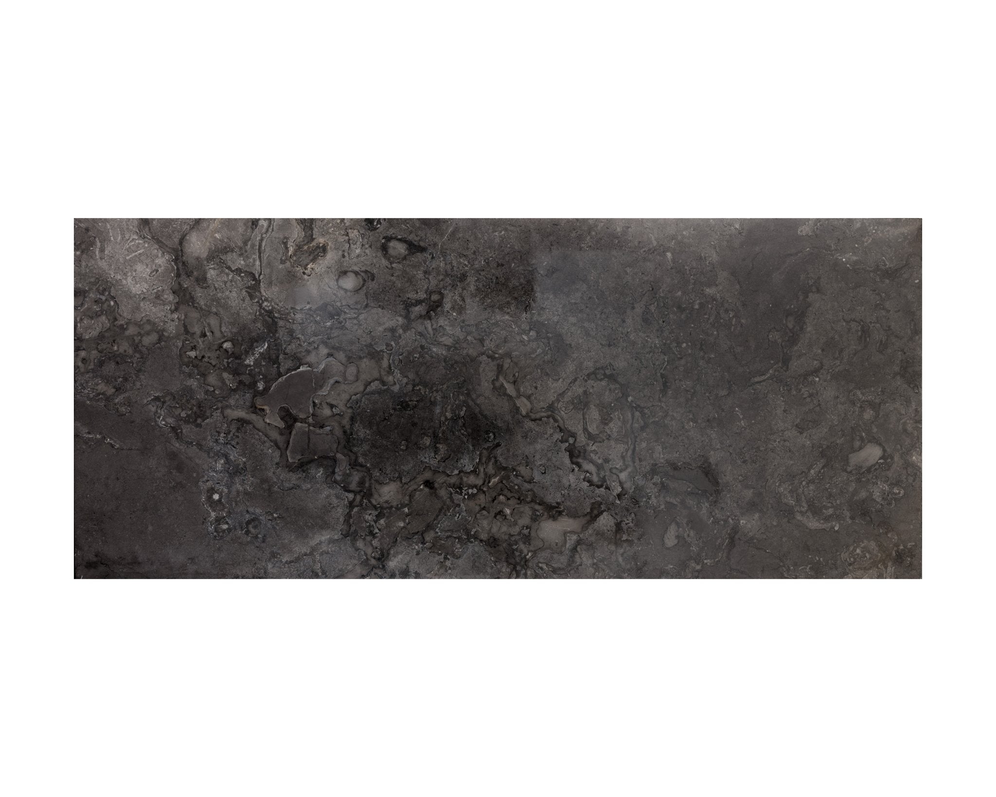 Sunpan Stamos Desk Black Grey Marble / Charcoal Grey
