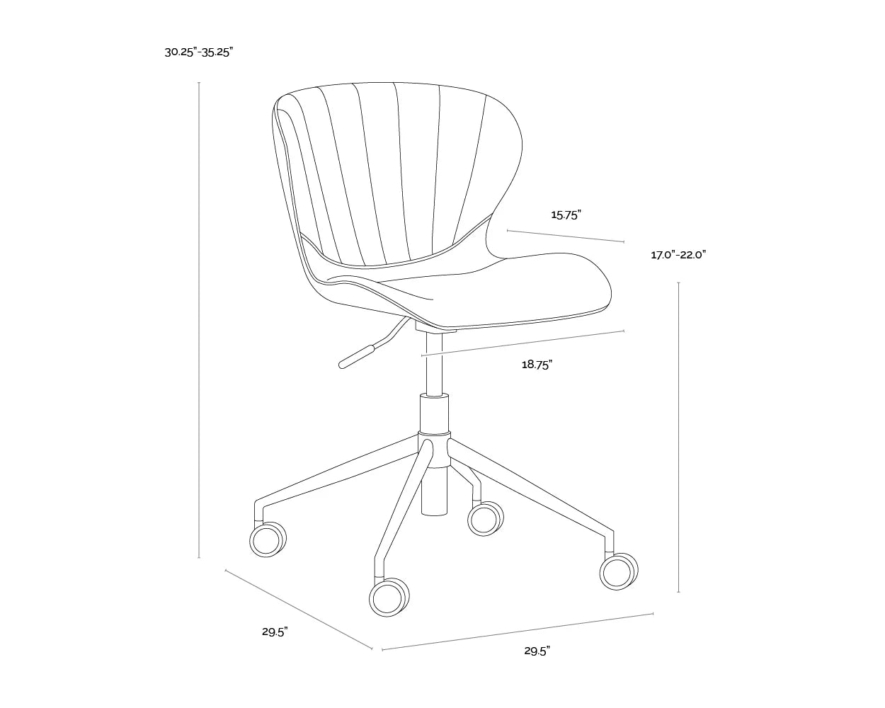 Sunpan Arabella Office Chair