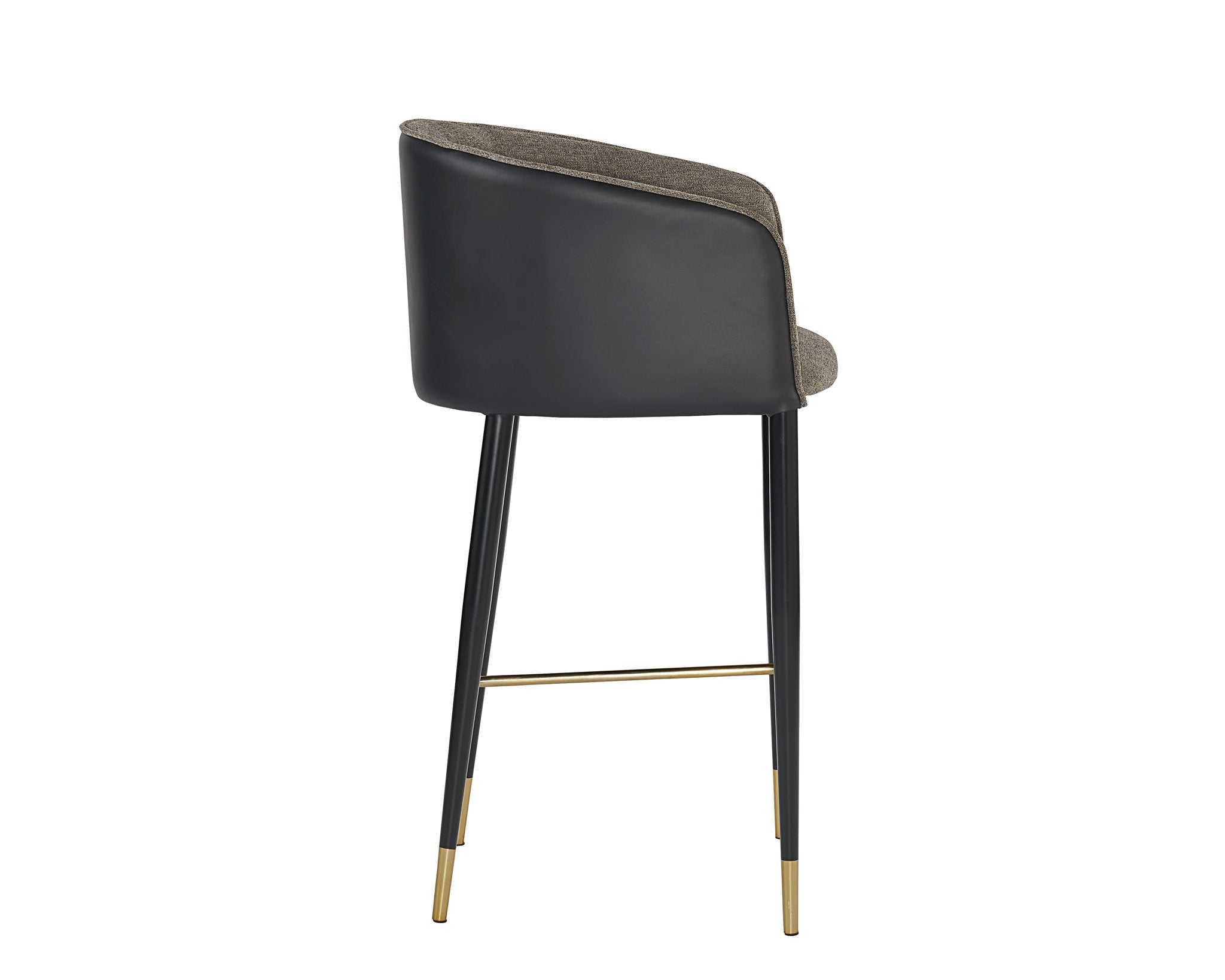 Sunpan Asher Barstool Sparrow Grey / Napa Black