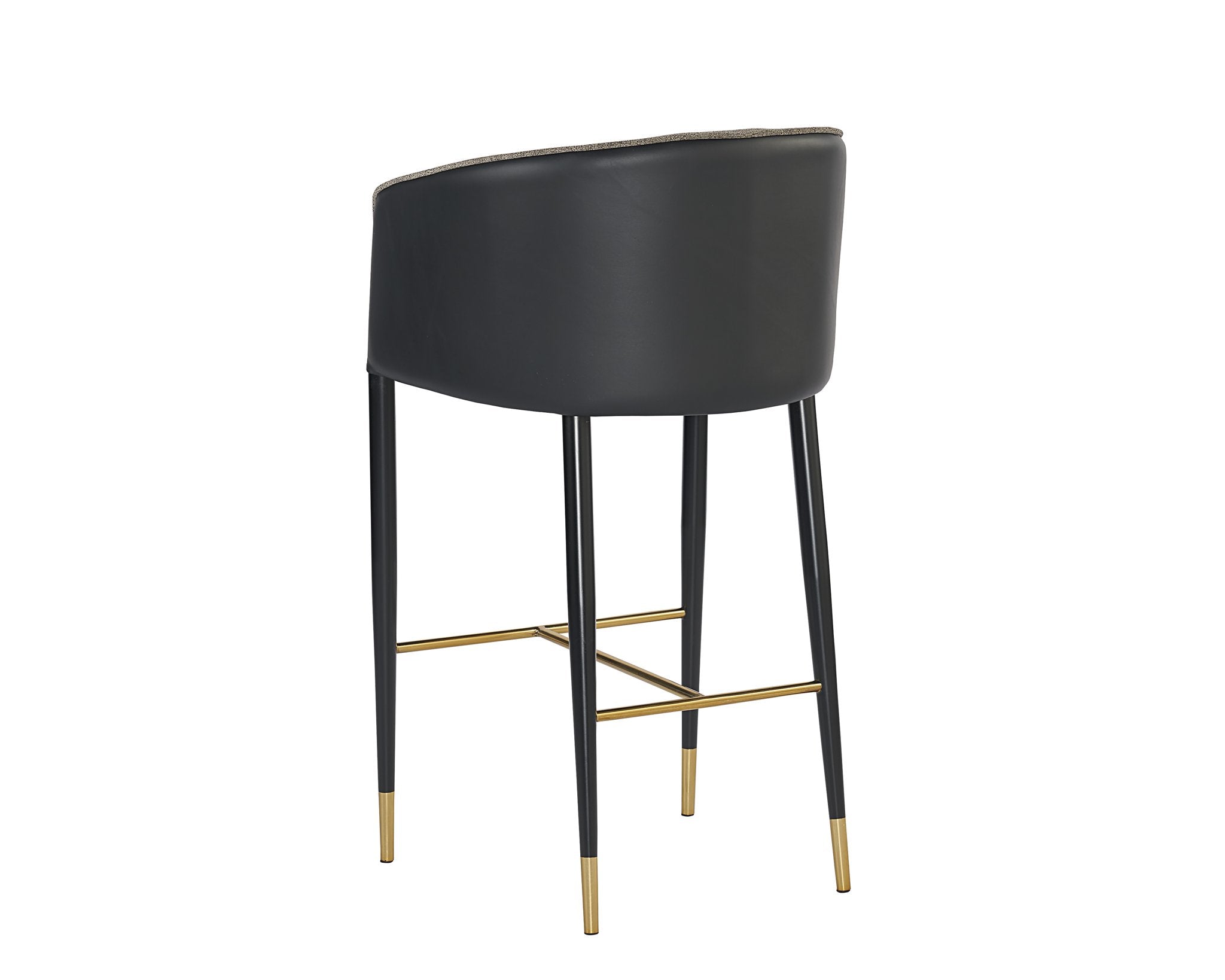 Sunpan Asher Barstool Sparrow Grey / Napa Black