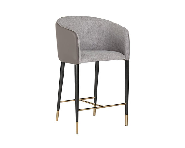 Sunpan Asher Counter Stool Flint Grey / Napa Taupe