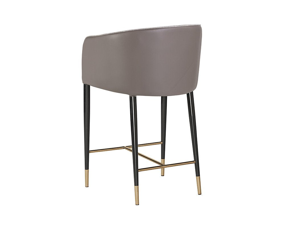 Sunpan Asher Counter Stool Flint Grey / Napa Taupe