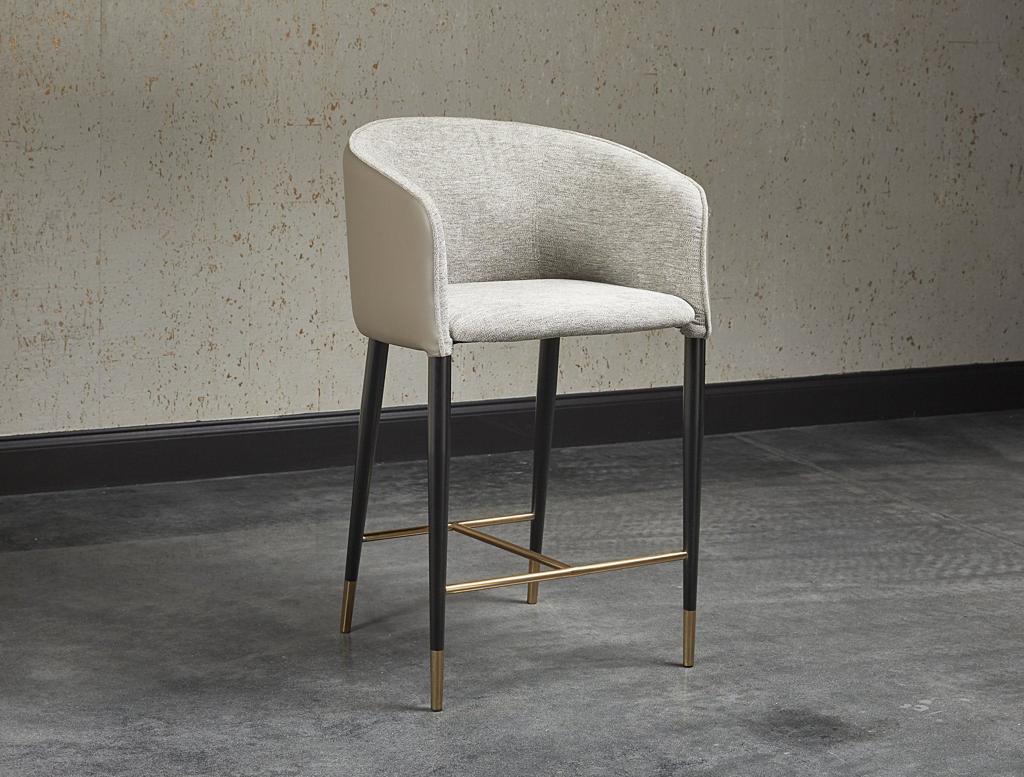 Sunpan Asher Counter Stool Flint Grey / Napa Taupe