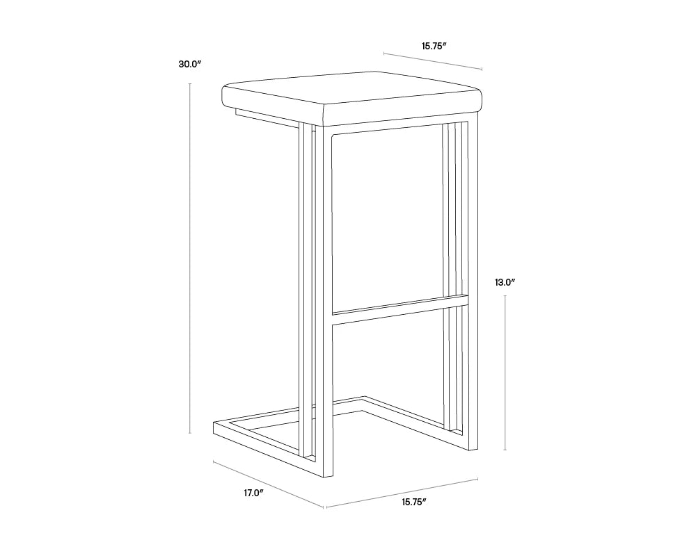 Sunpan Boone Barstool Set Of 2