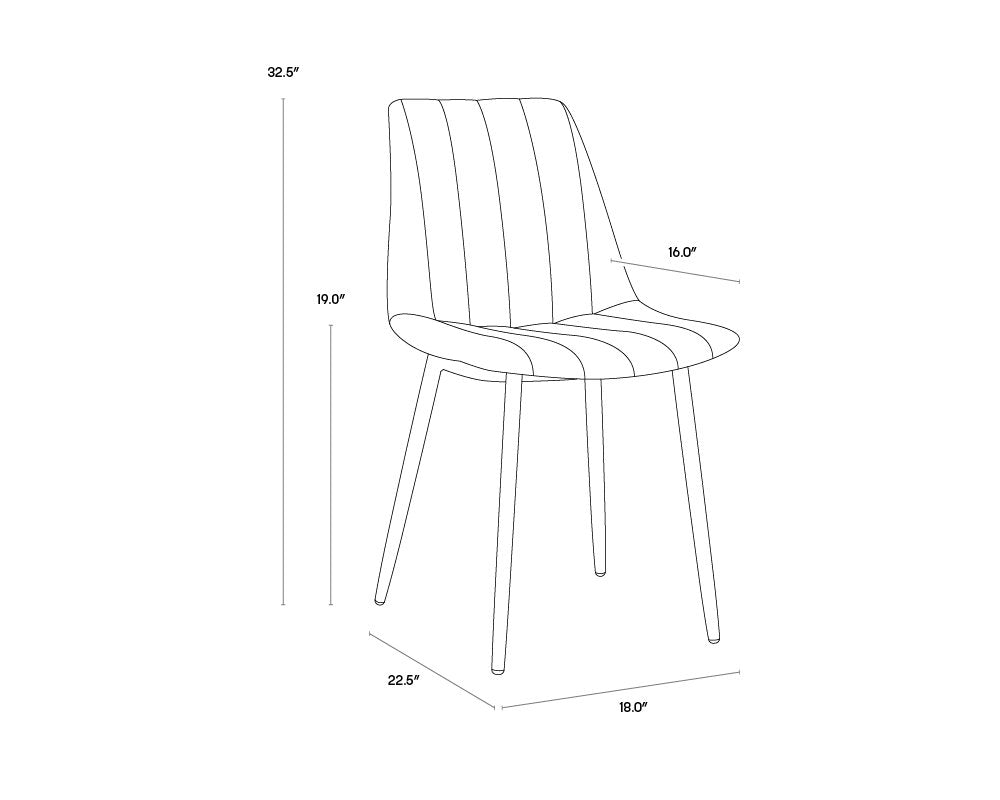 Sunpan Drew Dining Chair Black Set Of 2
