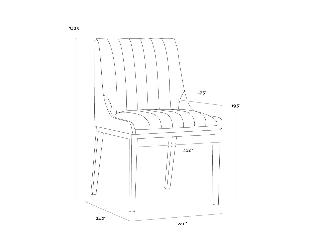 Sunpan Halden Dining Chair Set Of 2