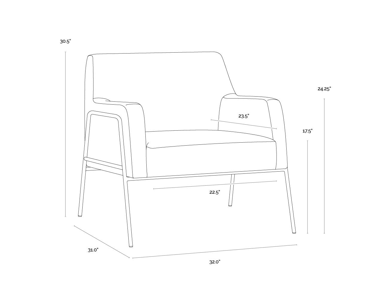 Sunpan Cybil Lounge Chair